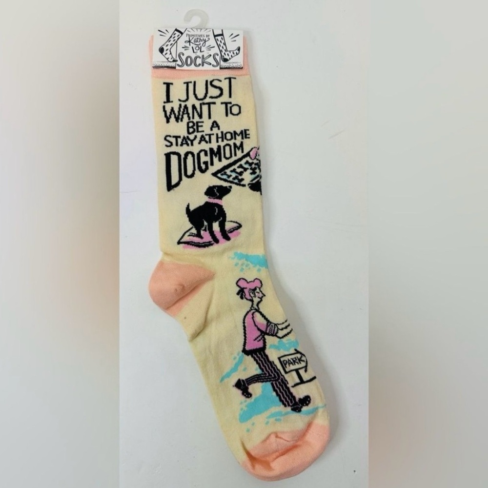 New I Just Want To Be A Stay At Home Dog Mom Unisex Fun Socks